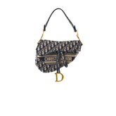 Christian Dior Oblique Saddle Bag Navy